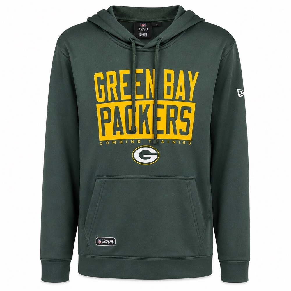 New Era Green Bay Packers Combine Training Hoodie Mens Large Green NFL Apparel